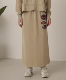 AVIREX | 【先行予約 12月中旬-12月下旬入荷予定】FADE WASH WAPPEN SKIRT/フェイドウォッシュ ワッペンスカート(スカート)