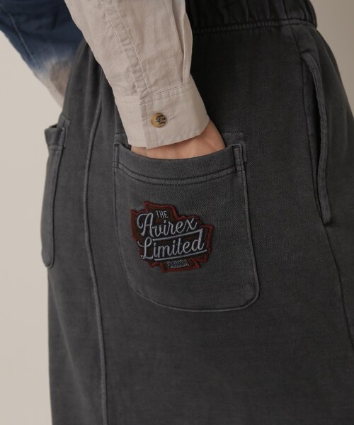 AVIREX（アヴィレックス）の「【先行予約 12月中旬-12月下旬入荷予定】FADE WASH WAPPEN SKIRT/フェイドウォッシュ ワッペンスカート（スカート・ブラック/ブルー/サンド・F）」の16枚目の写真
