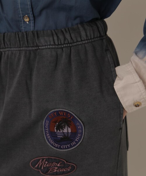 AVIREX（アヴィレックス）の「【先行予約 12月中旬-12月下旬入荷予定】FADE WASH WAPPEN SKIRT/フェイドウォッシュ ワッペンスカート（スカート・ブラック/ブルー/サンド・F）」の13枚目の写真