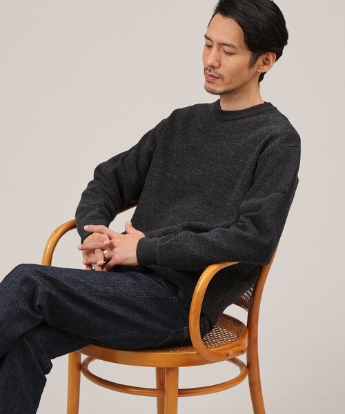 TAKEO KIKUCHI（タケオキクチ）の「ウールブレンド 徳島ニット