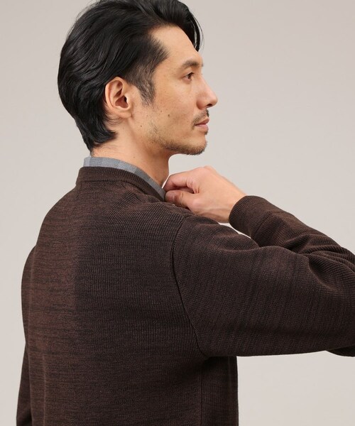 【メーカー公式ショップ】 TAKEO KIKUCHI（タケオキクチ）の「ウールブレンド 徳島ニット トップス