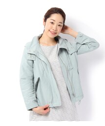 mysty woman | フード付き比翼ジップアップブルゾン(ジャケット/アウター)