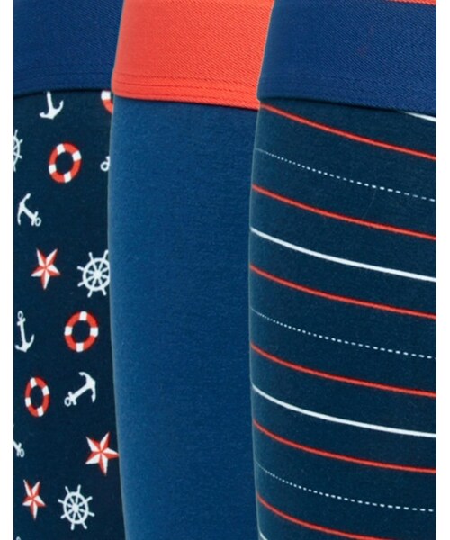 Pringle（プリングル）の「Pringle Trunks In 3 Pack（ボクサーパンツ・メンズ・bluered・M-Waist 32-34"/L-Waist 36-38"/S-Waist 28-30"/XL-Waist 40-42"）」の4枚目の写真