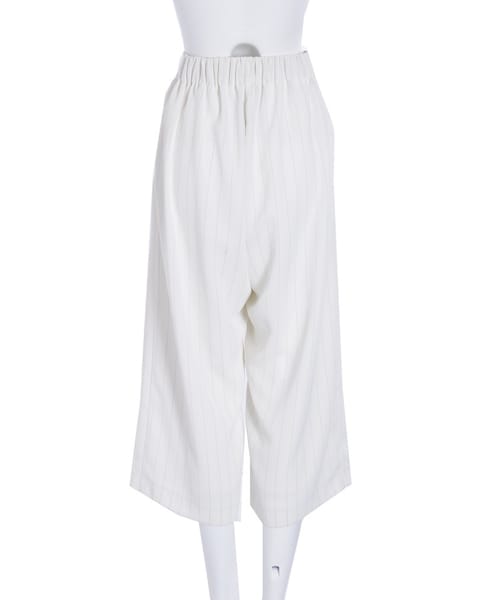 EMODA（エモダ）の「タックワイドリラックスパンツ（パンツ・レディース・ホワイト/ブラック）」の6枚目の写真