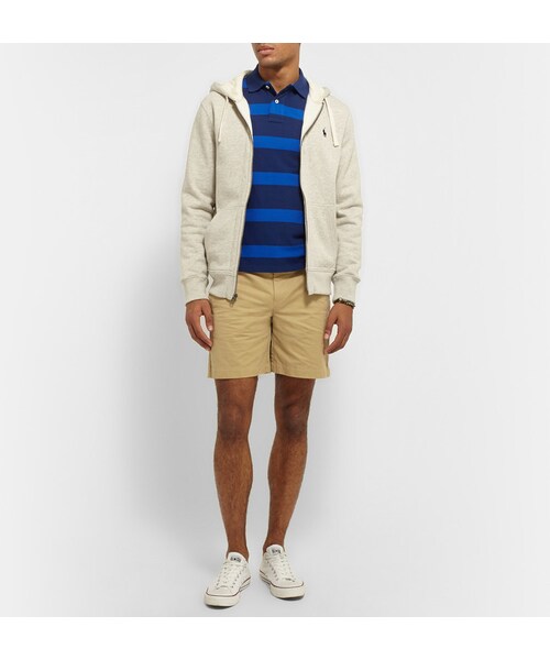 POLO RALPH LAUREN（ポロ ラルフ ローレン）の「Polo Ralph Lauren Striped Cotton-Pique Polo Shirt（ポロシャツ・メンズ・Blue・M/XXL/S/L/XL）」の6枚目の写真