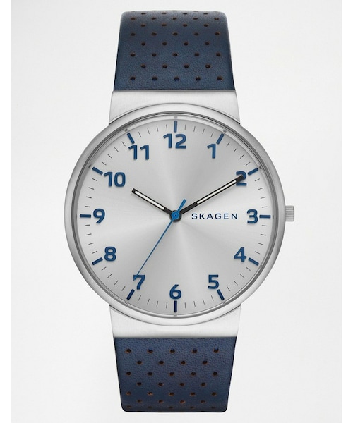 SKAGEN（スカーゲン）の「Skagen Ancher Leather Strap Watch SKW6162