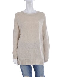 Ungrid | コットンリネンスリットニット(トップス)