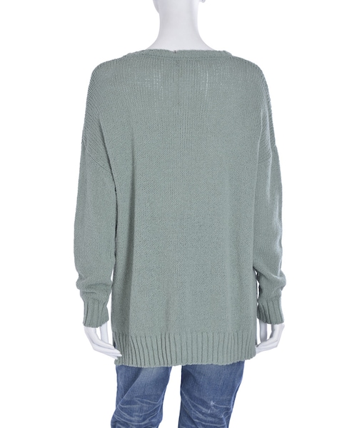 Ungrid（アングリッド）の「コットンリネンスリットニット（トップス・レディース・グリーン/ブルー/ベージュ）」の9枚目の写真