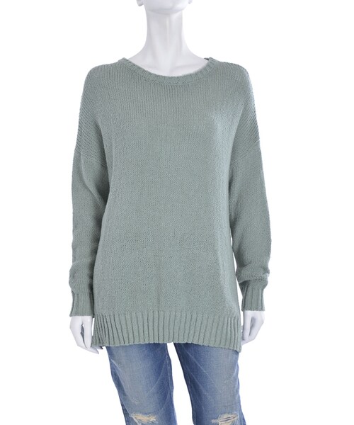 Ungrid（アングリッド）の「コットンリネンスリットニット（トップス・レディース・グリーン/ブルー/ベージュ）」の7枚目の写真