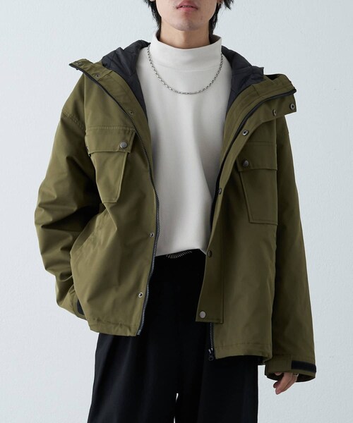 COLONY 2139(コロニートゥーワンスリーナイン)の「3WAYキルトインシェルマウンテンパーカー(マウンテンパーカー・メンズ・ベージュ/カーキ/ブラック・M/L)」の3枚目の写真