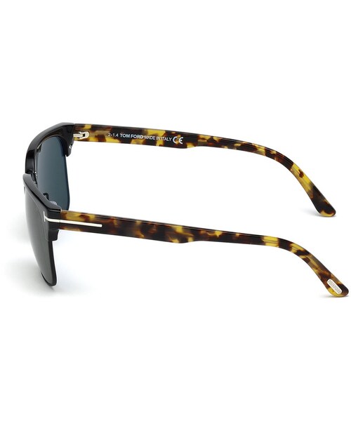 TOM FORD（トム フォード）の「Tom Ford River Square Sunglasses, Black/Tortoise（サングラス・メンズ・BLACK TORTOISE）」の2枚目の写真