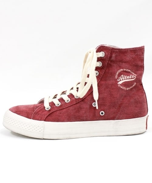 RNA（アールエヌエー）の「スタンダードハイスニーカー（シューズ・レディース・オフホワイト/ブラック/レッド・S/M）」の4枚目の写真