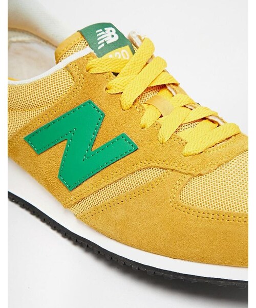 NEW BALANCE（ニューバランス）の「New Balance 420 Suede Trainers（スニーカー・メンズ・yellow・10.5-US 10.5/6.5-US 6.5/8.5-US 8.5/12-US 12.0/10-US 10.0/8-US 8.0/7.5-US 7.5/11.5-US 11.5）」の2枚目の写真