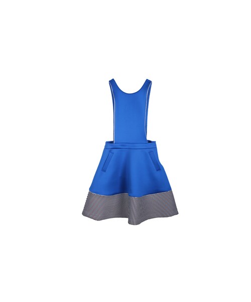 ROCKET x LUNCH（ロケットアンドランチ）の「APRON SK（ワンピース/ドレス・レディース・WHITE/BLUE・FREE）」の3枚目の写真