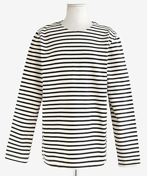 DHOLIC（ディーホリック）の「8colorボーダートップス（Tシャツ/カットソー・レディース・ブラック/アクアグリーン/グリーン/ダークグレー/ネイビー/レッド/ワイン・M/L）」の2枚目の写真