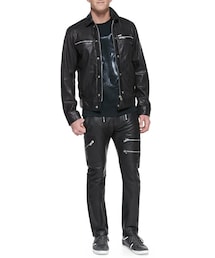 DIESEL（ディーゼル）の「Diesel Bunmi Sheepskin Leather Moto