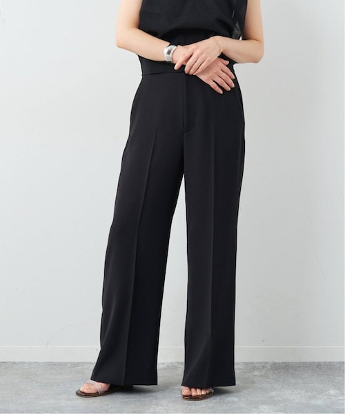 Plage washable straightパンツ ブラック 34 追加予約》washable straight パンツ 3（スラックス）｜Plage