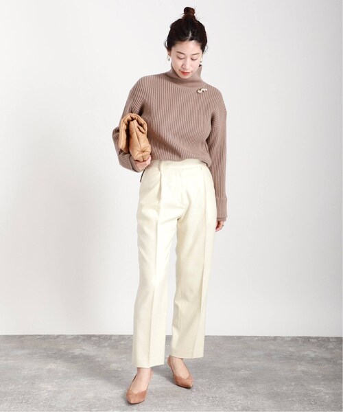 woolサキソニーセンタープレスパンツ VERMEIL par iena 38 VERMEIL par iena（ヴェルメイユパーイエナ）の「《予約》wool