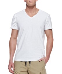 DIESEL | Diesel Reversed Slub Tee, White(Tシャツ/カットソー)