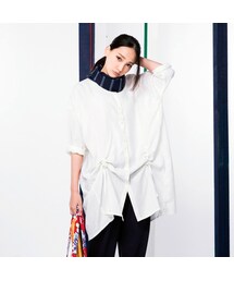 etre | 素色抽繩造型大襯衫(トップス)