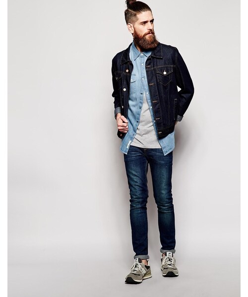 Lee（リー）の「Lee Denim Shirt Rider Sky Blue Light Wash（シャツ/ブラウス・メンズ・skyblue・S-Chest 36-38"/L-Chest 40-42"/M-Chest 38-40"/XL-Chest 42-44"/XXL-Chest 44-46"）」の3枚目の写真