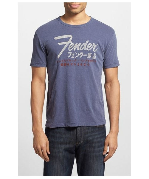 Lucky Brand Fender Guitar Graphic Tee T-Shirt Uomo