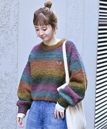 B.C STOCK（ベーセーストック）の「《予約》 別注 ブークレグラデーションプルオーバー（トップス）」