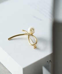 un dix cors | パールウェーブブローチ(ブローチ/コサージュ)