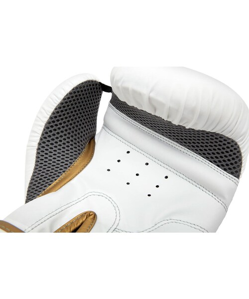 Reebok(リーボック)の「Reebok Fitness ボクシンググローブ14oz (ホワイト/ゴールド)(アクセサリー・ホワイト/ゴールド・FREE)」の6枚目の写真