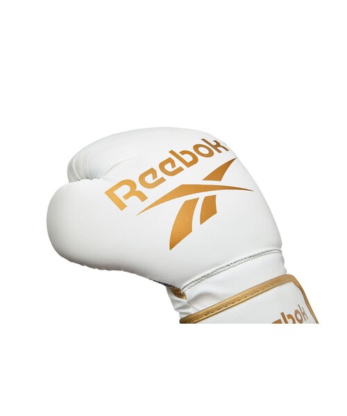 Reebok(リーボック)の「Reebok Fitness ボクシンググローブ14oz (ホワイト/ゴールド)(アクセサリー・ホワイト/ゴールド・FREE)」の4枚目の写真