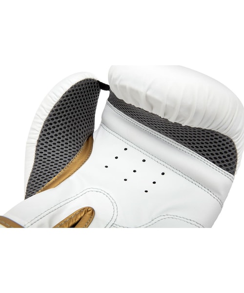 Reebok（リーボック）の「Reebok Fitness ボクシンググローブ10oz （ホワイト／ゴールド）（アクセサリー・ホワイト/ゴールド・FREE）」の6枚目の写真