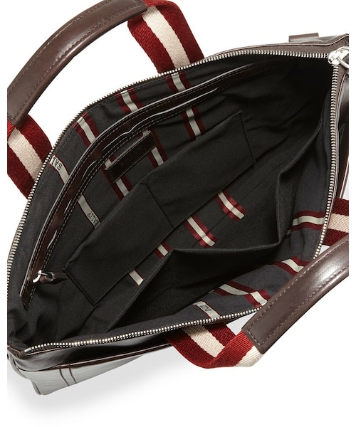 BALLY バリー　ブラウンレザー ビジネスバッグ BALLY（バリー）の「Bally Tigan Men's Thin Calfskin Business