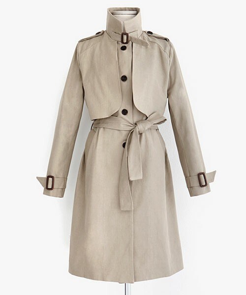 DHOLIC（ディーホリック）の「2colorシングルトレンチコート（トレンチコート・レディース・グレー/ベージュ・free）」の2枚目の写真