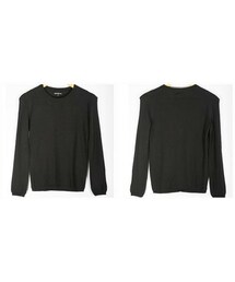 pizza cut five | 素面長袖針織衫(ニット/セーター)