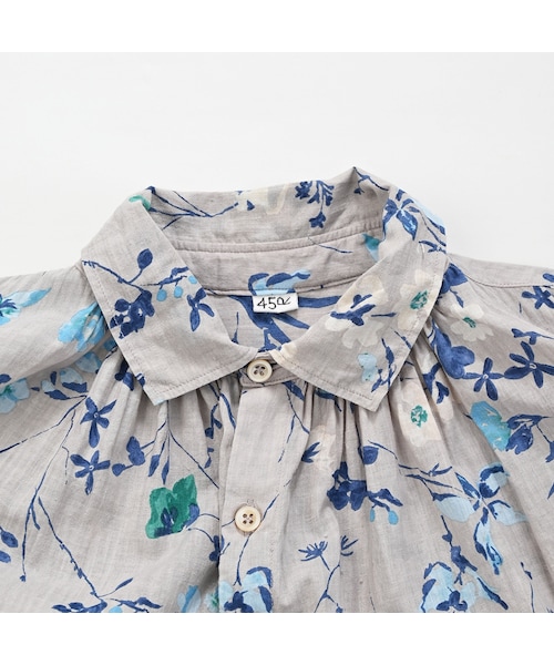 45R★ウィンターフラワーのくしゅくしゅドレス 45R（フォーティファイブアール）の「ウィンターフラワープリントのく