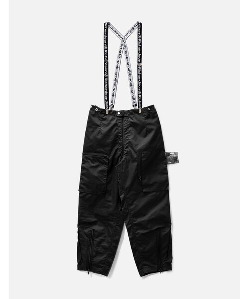 Waxed Cotton Flight Pants with Suspenders