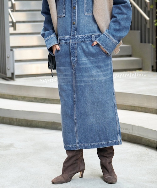美品✨スピックアンドスパン　5 1/2 ONE-PIECE LINE DENIM Spick & Span（スピックアンドスパン）の「51/2 ONE-PIECE LINE