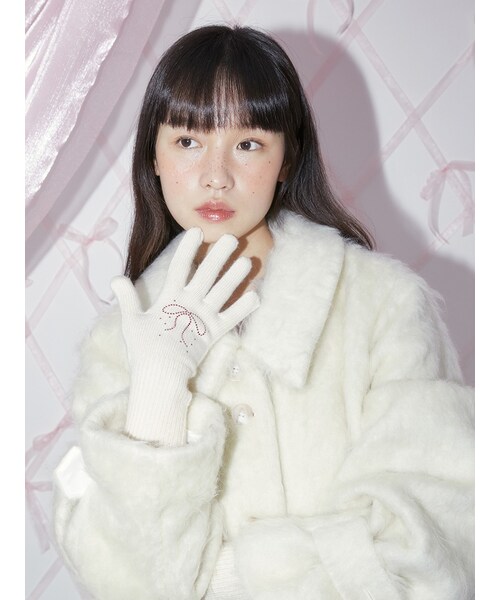 人気★MARGARIN FINGERS★RIBBON HOTFIX GLOVES MARGARIN FINGERS（マーガリンフィンガース）の「RIBBON HOTFIX