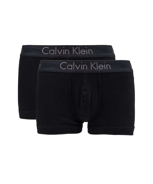 Calvin Klein Underwear(カルバンクラインアンダーウェア)の「Calvin Klein Trunks (Pack Of 2)(アンダーウェア・メンズ・Black・L/M/S)」の1枚目の写真