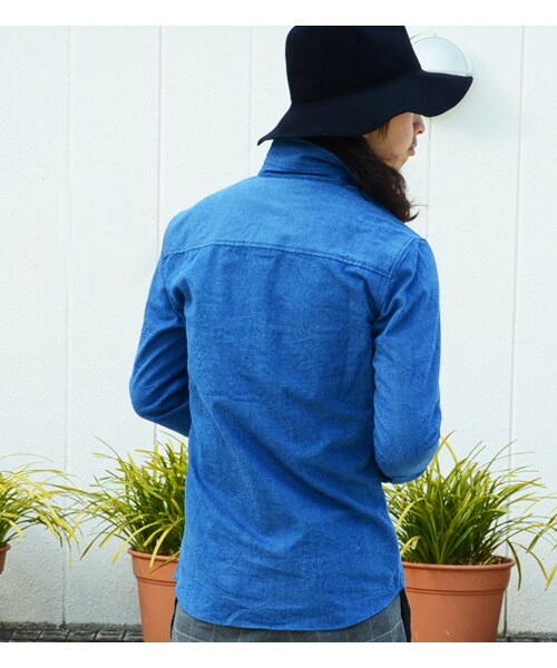 HAMNETT（ハムネット）の「【HAMNETT】PAISLEY STRETCH（トップス・メンズ・ネイビー/グレー・S/M/L）」の5枚目の写真