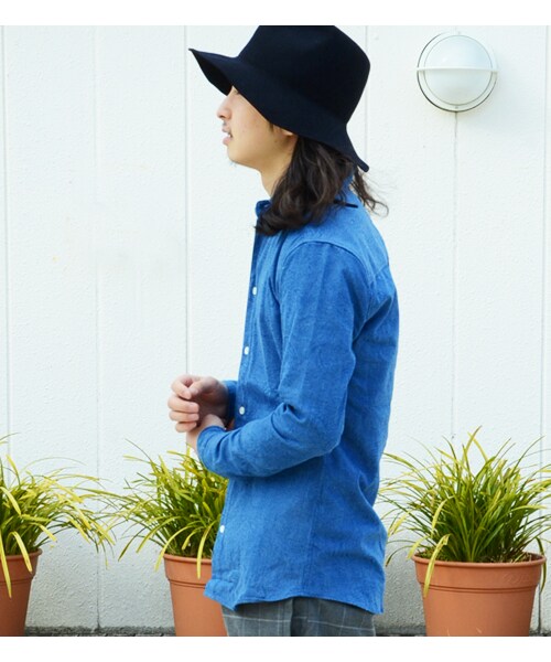 HAMNETT（ハムネット）の「【HAMNETT】PAISLEY STRETCH（トップス・メンズ・ネイビー/グレー・S/M/L）」の4枚目の写真