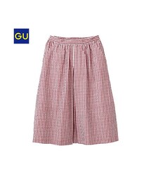 GU | （GU）コットンギンガムチェックスカート(スカート)