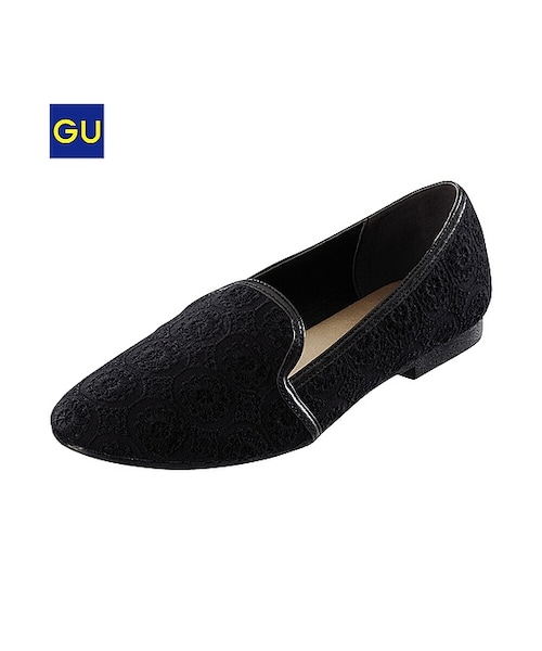 GU（ジーユー）の「（GU）ＷＯＭＥＮレースオペラシューズＡ（WOMEN ⁄ シューズ・レディース・BLUE/BLACK/WHITE・M/L/S）」の3枚目の写真