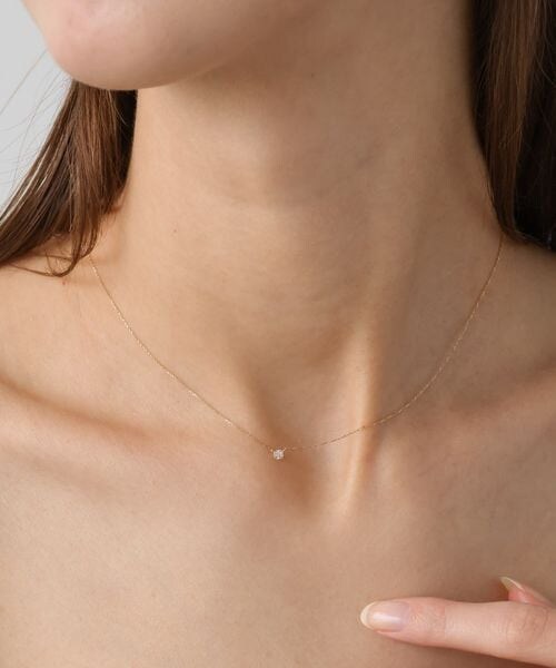 PAS TIERRA スター　ネックレス　K10 星　ゴールド PAS TIERRA（パティエラ）の「K10タイニーモチーフネックレス（）」 - WEAR