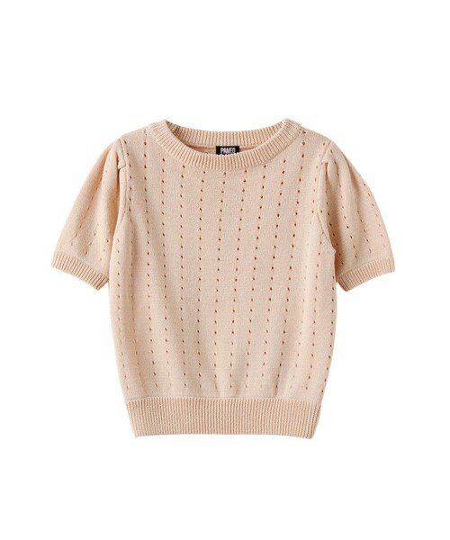 PAMEO POSE（パメオポーズ）の「FLORA SUMMER KNIT（ニット/セーター・レディース・ブラック/ピンク/グリーン・F）」の3枚目の写真