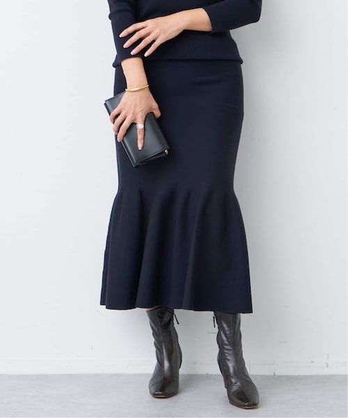 yuka❗️ 旧スモーク・ブルー２個ロング12cm オマジオ　ブラック Deuxieme Classe（ドゥーズィエムクラス）の「WONDER lily スカート