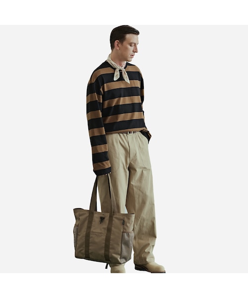 ユニフォームブリッジ (Uniform Bridge) メンズ 長袖Tシャツ トップス Heavyweight Longsleeve Pocket T-Shirt (Black) ユニフォームブリッジ メンズ カジュアルパンツ ボトムス Uniform