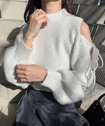 one after another NICE CLAUP | 【2way】肩あきニット(ニット/セーター)