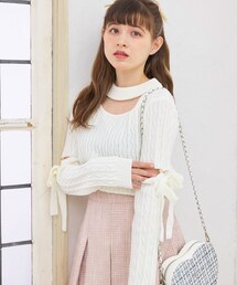 TITTY&CO. | 【TITTY&CO.】チョーカーニットリボントップス(トップス)