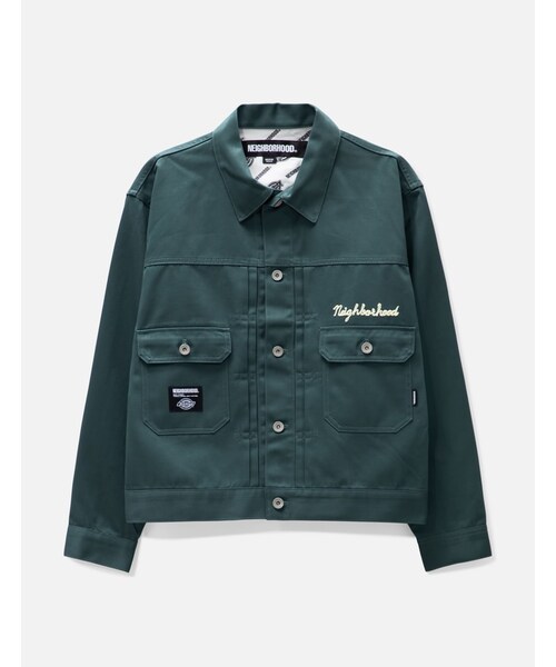 SCSN neighborhoodネイバーフッド Fixx.Reg JKT NEIGHBORHOOD ネイバーフッド FIXX 刺繍中綿ジャケット グレー